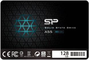 Silicon Power SLC Cache Technology 128 GB Laptop Multicolor SATA Internal Solid State Drive (SSD) (128GB SSD 3D NAND A55 SLC Cache Performance Boost SATA III 2.5" 7mm (0.28") Internal Solid State Drive (SU128GBSS3A55S25AC))