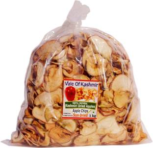 vale of kashmir Sun Dried Apple Slices, Apple Chips, Natural No Added Preservaives Apples