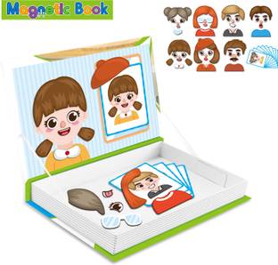 Toyshack Facial Expression Magnetic Puzzles with 64 Magnet Meshes for Kids | Educational, Creativity, Multicolor