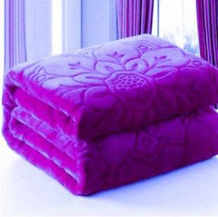 BLAN STAR Self Design Double Mink Blanket for  Heavy Winter