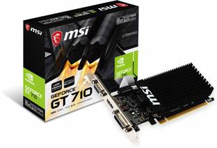 MSI GT 710 2GD3H LP I 64 bit I PCI Express 2.0 x16 (uses x8) DDR3 2 GB NVIDIA Chipset 64 bit 954 MHz Graphics Card