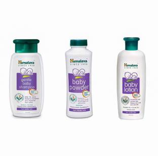 HIMALAYA GENTLE BABY SHAMPOO (200ML) + BABY POWDER (200G) + BABY LOTION (200ML)