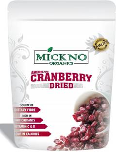 mickno organics Natural Dried Whole Cranberries dry fruits - No Added Sugar Cranberries