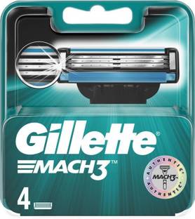 Gillette Mach3 Manual Shaving Razor Blade 4's Cartridges