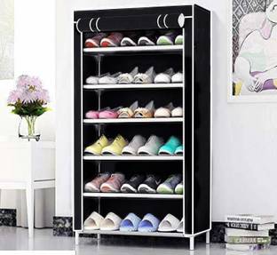 CMerchants NextGEN Home Creative 6 layer rack BLACK Metal Collapsible Shoe Stand