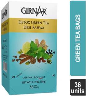 Girnar Desi Kahwa Detox Tea - 36 Tea Bags Green Tea Bags Box