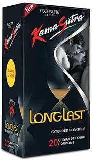 Kamasutra Longlast Condoms for Men| Made with Natural Rubber Latex. Condom