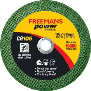 FREEMANS CG-105 Power Cut Off Wheels, 4-Inch, Green -Set of 50 Pieces Metal Cutter