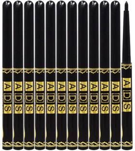 ads Perfect Waterproof Eyeliner Pencil (Pack of 12pcs) 4 g