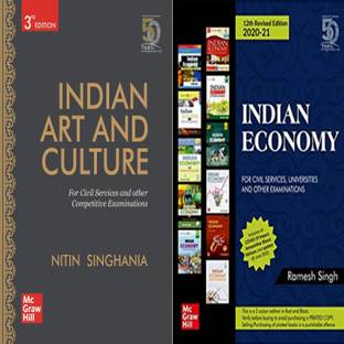 Combo Of Indian Art And Culture By Nitin Singhania + Indian Economy By Ramesh Singh | Book For Civil Services, UPSC Preliminary And Mains Examination ( Set Of 2 Books) (Latest Edition, English; Generic Books)