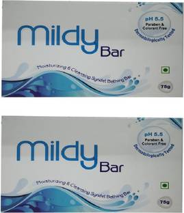 Mildy Bar Moisturising & Cleansing Syndet Bathing Bar (Pack Of 2)