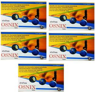 PHOENIX Osnix - Glucosamine, Curcumin, Vitamin D3, K2-7 (5 x 10 Tabs) for Joints care