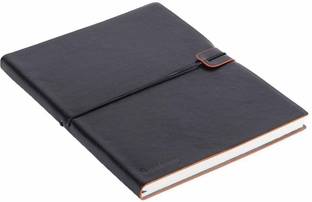 Jhingalala Soft Leather Finish Executive Diary Notebook with Elastic Closure, 80 GSM A5 Note Book Ruled 224 Pages