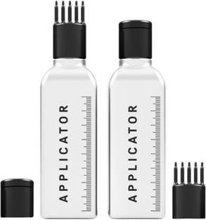 Vreeny Hair Root Applicator Bottle with Comb Cap for Applying Hair Oil, Shampoo and Medicine