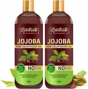 Lovelook Cold Pressed Jojoba Oil For Beautiful Skin & Hair Care Hair Oil