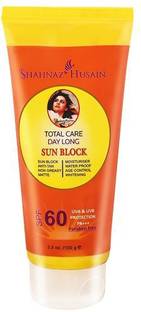 Shahnaz Husain Sun Block - SPF-60 - 100 Gms - SPF 60 PA+++ (100 g)