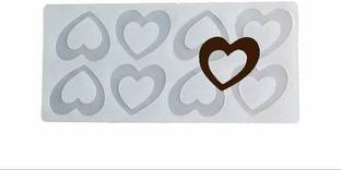 Royals GARNISHING MOULD HEART DESIGN Silicone Chocolate Mould 0