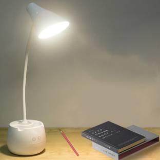 FIRSTLIKE 5 in One Rechargeable study led lamp for students eye protection With mobile holder With Night light Study Lamp