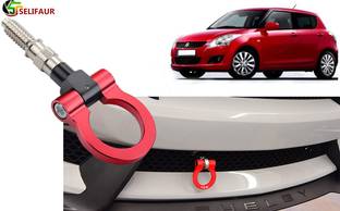 Selifaur H4K220 Full Aluminum Racing Multicolor Tow Towing Folding Hook Vehicle Trailer Ring Swift New Front and Rear Mount Towing Hook