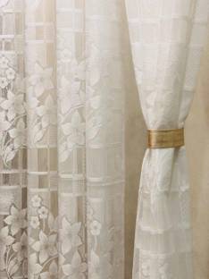 Nagpal Traders 152 cm (5 ft) Polyester Semi Transparent Window Curtain (Pack Of 2)