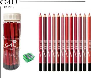G4U 12 Pcs Matte Lip Liner Set