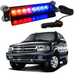 BRPEARl  8 LED Police Car Flashing Lights for - Safari Dicor Interior Light Car LED for Tata (12 V, 35 W)