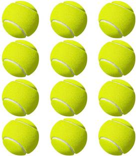 Vikas Light Weight Green Colour Tennis Ball (Pack of 12) Tennis Ball