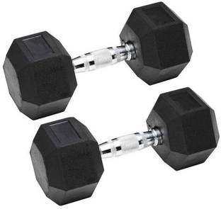 KORBAX Dumbbell Set , Hex Dumbbells , Hex Dumbbell 1 Pair of 5KG Fixed Weight Dumbbell