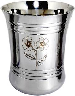 bartan hub (Pack of 6) Glass Set Of 6 (Laser Finished , Stainless Steel , Dishwasher Safe ) Glass Set Water/Juice Glass