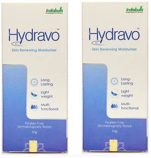 Hydravo skin renewing moisturizer - best moisturizer for dry skin(pack of 2)50g
