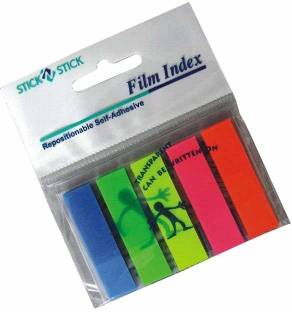 BAMBALIO 5 Inch, 5 Neon Color Prompts 25 Sheets Pack of 6 , BSNS-10F, 5 Colors