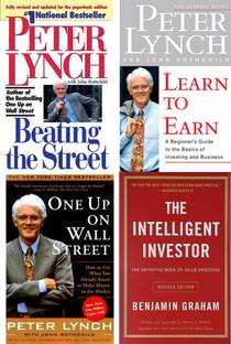 Set Of 4 Best Books : 3 Books Of Peter Lynch + Intelligent Investor