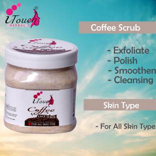 I TOUCH HERBAL COFFEE SCRUB 500 ML FOR FACE AND BODY NO PARABEN NO SLS Scrub