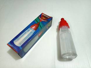 A SARKAR MAGIC WORLD MAGIC MILK BOTTLE PLASTIC TOY / RED CAP / VANISHING MILK BOTTLE 1 Magic Tricks