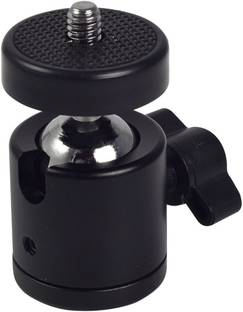 Mostos Tripod Heads - Swivel Mini Ball Head 1/4" Screw 360 Degree Aluminium Alloy Body Rotating Swivel Mini Tripod Ball Head with 1/4" Screw Thread Base Mount for Lighter DSLR Camera Camcorder Tripod Ball Head