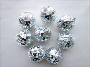 MG TRADING 24 Pcs disco ball for X mas Christmas Tree Decoration and Home Decor Hanging Ornaments Pack of 24