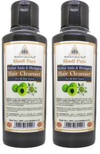 Khadi Pure Herbal Amla & Bhringraj Cleanser - 210ml (Set of 2)