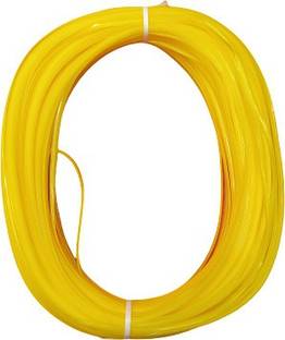 Udhayam Plastic super deluxe quality canary yellow color broom wires for craft works, basket making, flower vases making, chair making, mobile holder making ( pack of 1 color )