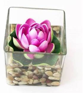 Green Plant indoor Lotus2004 Bonsai Wild Artificial Plant  with Pot