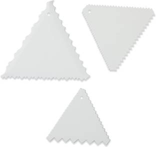 WONDERCHEF Ambrosia Cake Scrapers (3 in 1) Baking Comb
