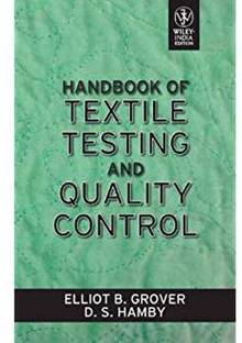 Handbook of Textile Testing and Quality Control