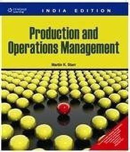 Production and Operations Management 1st  Edition