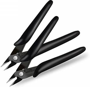 Techtest Mini Wire Cutter, Precision Flush Cutter, Strong and Sharp Side Cutting Pliers with an Opening Spring, Ideal for Ultra-Fine Cutting Needs - Pack of 2 Wire Cutter