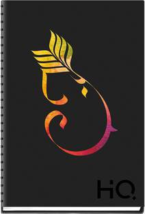 NAVNEET HQ My Notes (A5 Size) - Ganesha Series A5 Notebook Single Ruled 192 Pages