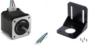 Electrobot NEMA 17HS4401 1.7A Bipolar Stepper Motor with mounting Bracket and Screws for 3D-Printer Electronic Components Electronic Hobby Kit