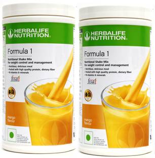 HERBALIFE Formula 1 Nutritional Shake - Mango Flavor Combo Pack Of 2 Nutrition Drink
