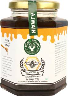 bon organo Unprocessed Pure AJWAIN | CAROM SEEDS |Organic Raw Honey| Natural|No preservatives| No Artificial Color|No Added Sugar 500Gms