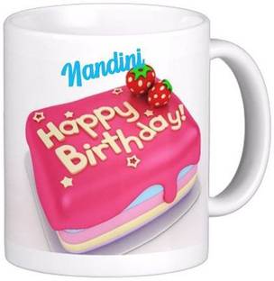 GNS Happy Birthday to You Nandini Wish Quote 80 Ceramic Coffee Mug
