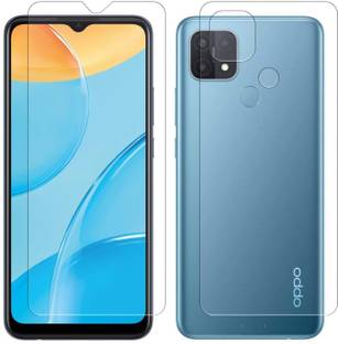 SOLIVAGANT Front and Back Tempered Glass for Oppo A15