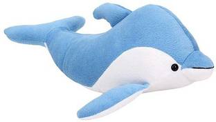 Saubhagye Blue Dolphin Soft toy - 32 cm (Blue)  - 32 cm